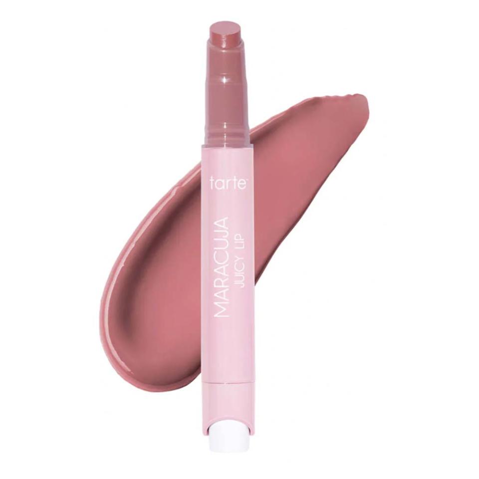 pink lip gloss pen with pink swatch