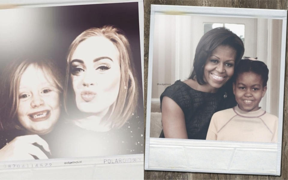 From Adele to Michlle Obama, which celebrity throwback photograph is your favourite? [Photo: Ard Gelinck]