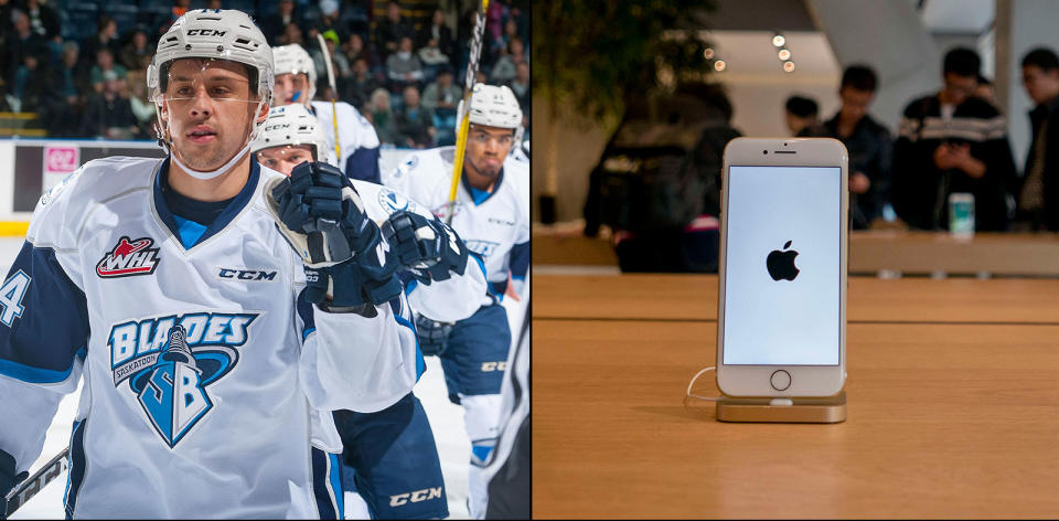 The Saskatoon Blades are going without cellphones at the rink. 