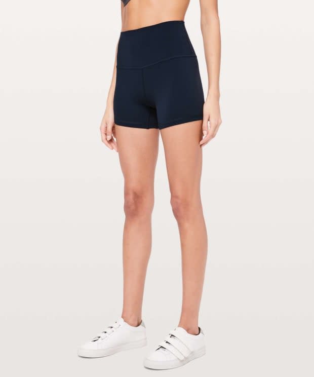 Lululemon Align Short 4", $58, <a href="https://rstyle.me/+ZtEAvklTgersGhhLzGn4ag" rel="nofollow noopener" target="_blank" data-ylk="slk:available here;elm:context_link;itc:0;sec:content-canvas" class="link ">available here</a>. Photo: Courtesy of Lululemon