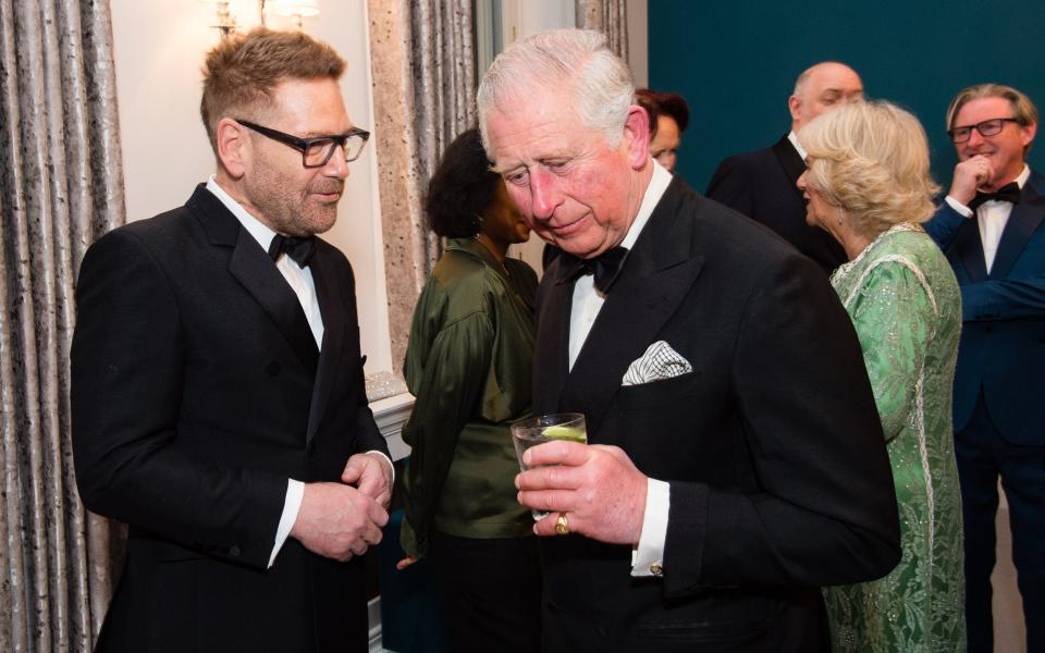 Sir Kenneth Branagh and Prince Charles attend a dinner to mark St Patrick's Day and celebrate UK-Irish relations in 2019 in London - Jeff Spicer/Getty Images Europe