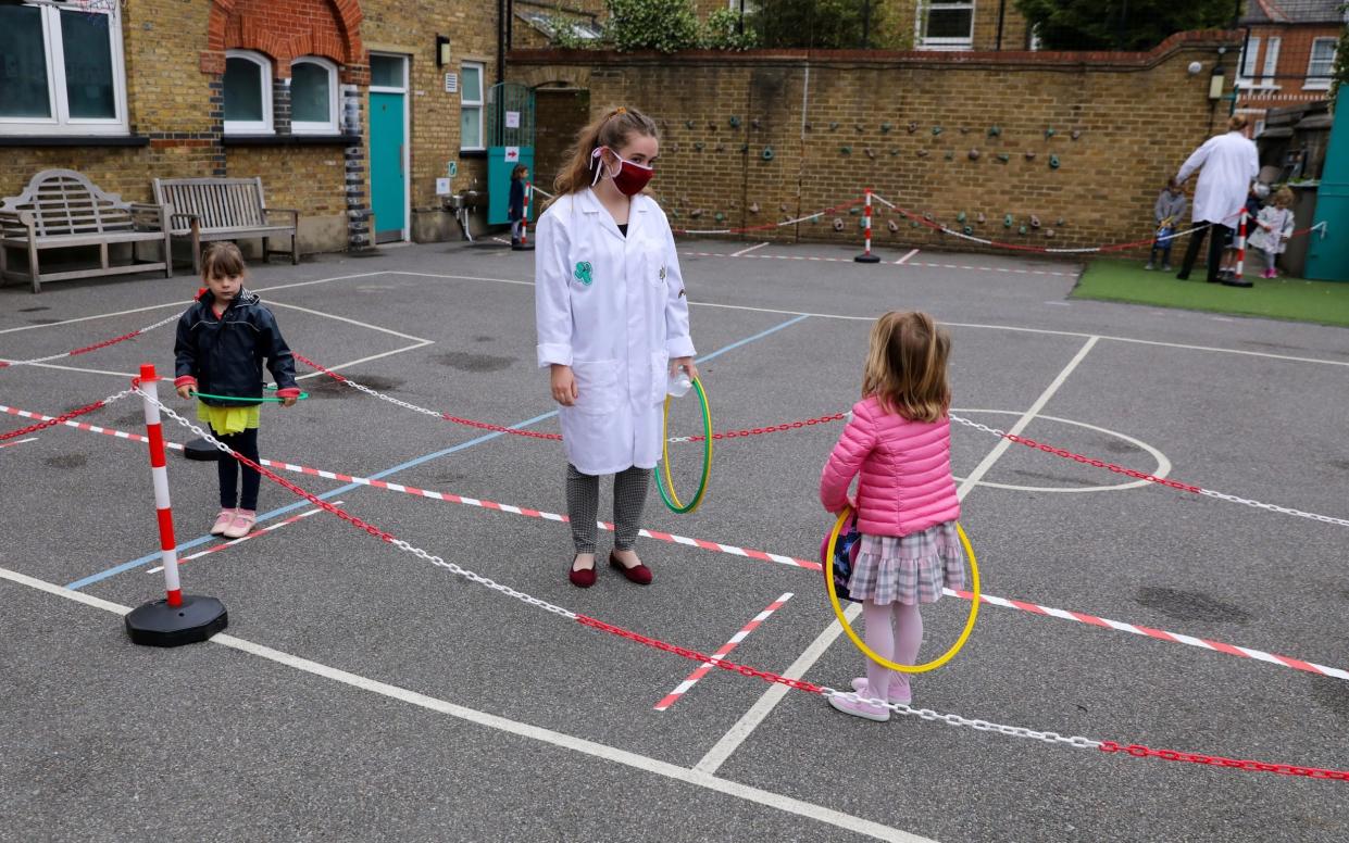 Boris Johnson has said he wants to see all pupils back at school in September - Kevin Coombs/Reuters