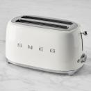 <p><strong>Smeg</strong></p><p>williams-sonoma.com</p><p><strong>$179.95</strong></p><p><a href="https://go.redirectingat.com?id=74968X1596630&url=https%3A%2F%2Fwww.williams-sonoma.com%2Fproducts%2Fsmeg-2-slice-toaster&sref=https%3A%2F%2Fwww.countryliving.com%2Ffood-drinks%2Fg37953476%2Fbest-toasters%2F" rel="nofollow noopener" target="_blank" data-ylk="slk:Shop Now;elm:context_link;itc:0;sec:content-canvas" class="link ">Shop Now</a></p><p>Who knew you could love the look of a toaster? But here we are. This Smeg toaster is the definition of beauty, with a minimalist approach to a retro aesthetic and that classic Smeg logo on the side. It comes in 12 color options and includes 6 shade settings and reheat, defrost, and bagel functions. </p>