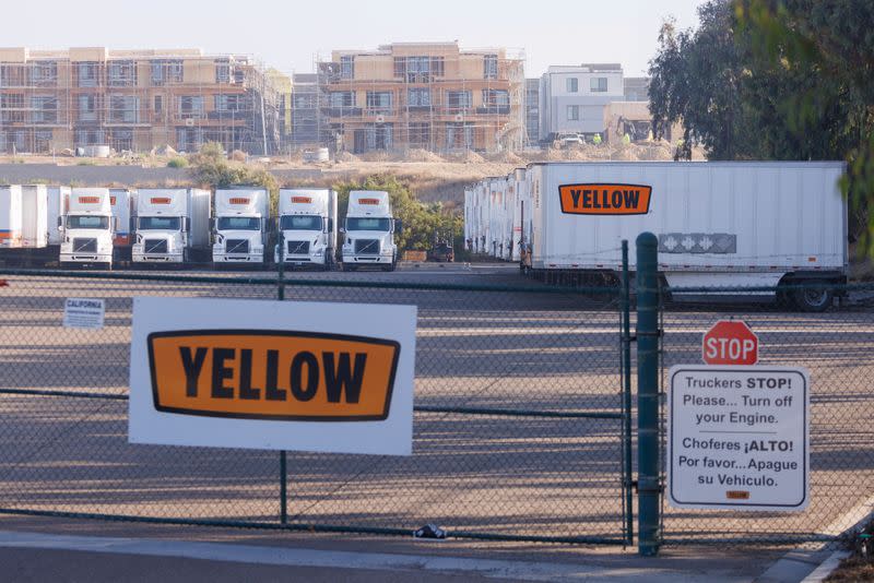 FILE PHOTO: Freight trucking company Yellow files for bankruptcy