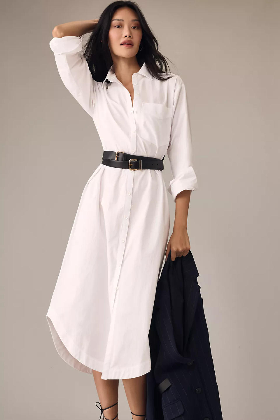 Maeve The Soren Long-Sleeve Shirt Dress