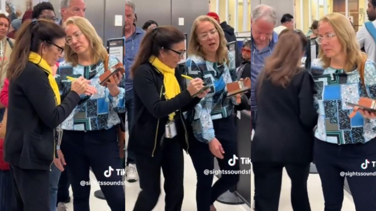 <div>A Spirit Airlines employee and passenger got into a heated exchange at Fort Lauderdale-Hollywood International Airport on April 9, 2024. (Credit: @sightssoundsflavors/sightssoundsflavors.com via Storyful)</div>