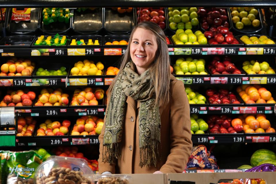 Oklahoma Woman of the Year. Caylee Dodson, executive director of RestoreOKC, the nonprofit that put the successful plan together to open a 6,800-square-foot community grocery store on NE 23, to help stand in the gap until a full size Homeland grocery store could be opened in northeast OKC. Wednesday, January 26, 2022. 