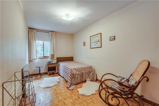 <p><span>22 Albertus Ave., Toronto, Ont.</span><br> There are three bedrooms, and the master even has a Juliette balcony.<br> (Photo: Zoocasa) </p>