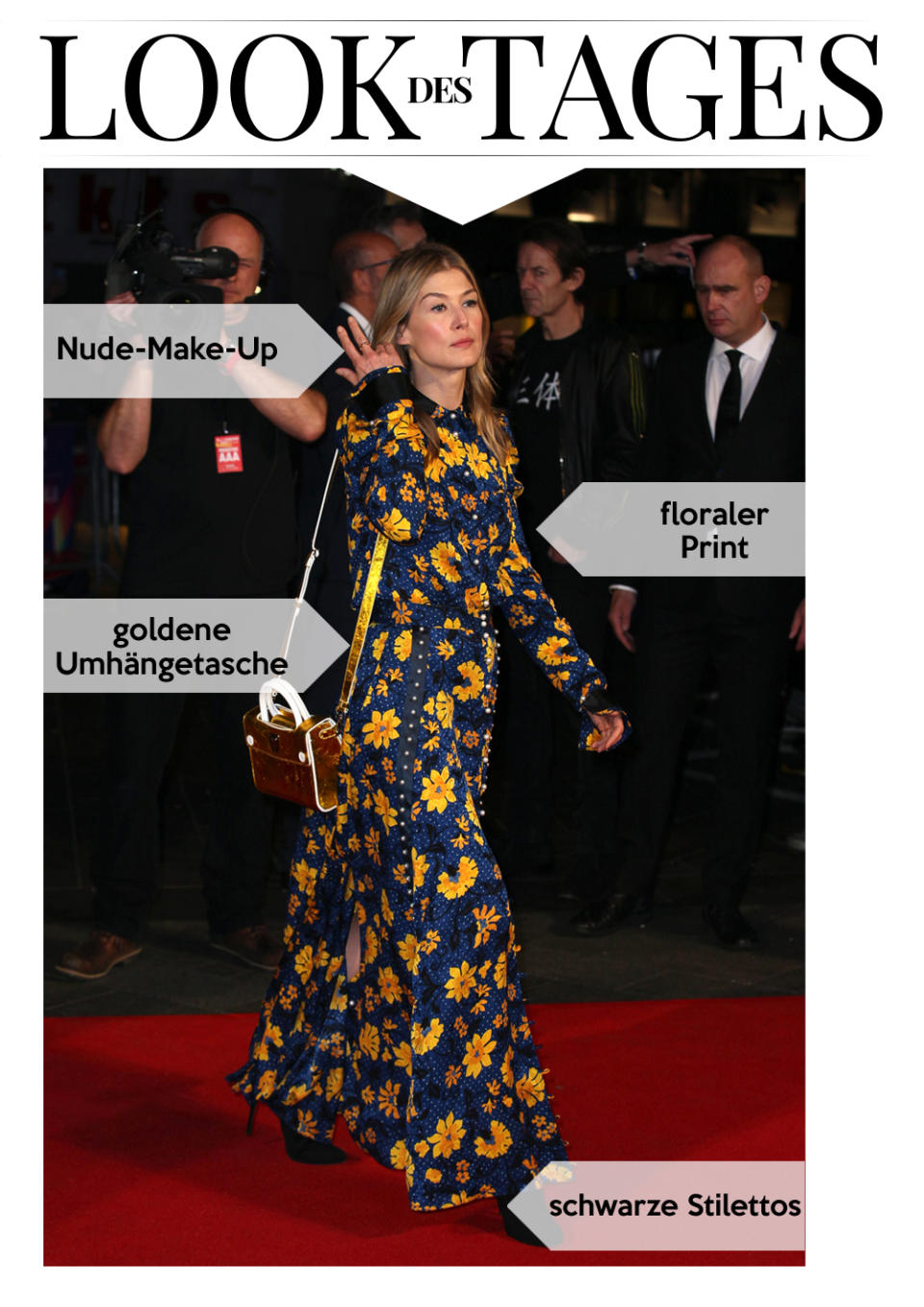 In London zeigte sich Rosamund Pike stilvoll hochgeknöpft. (Bild: Wenn)