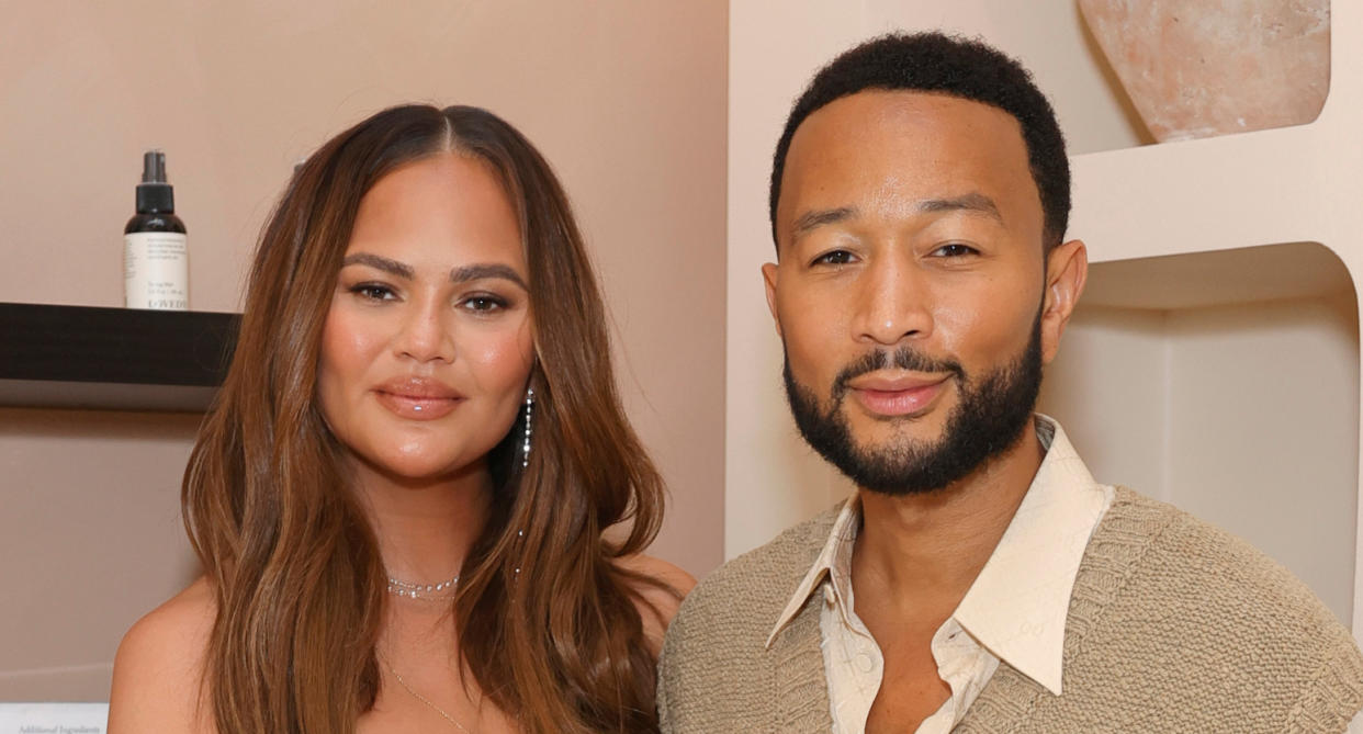 John Legend and Chrissy Teigen celebrated their 10th wedding anniversary by holding a vow renewal ceremony at Lake Como, Italy, where they married in 2013. (Getty Images)