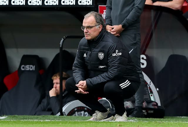 Bielsa, pictured, paid tribute to Pep Guardiola