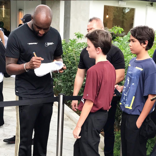 Virgil Abloh, owner of streetwear brand Off-White, in Singapore for Nike  collaboration