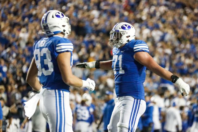 Indianapolis Colts tackle Blake Freeland (73) in action during the