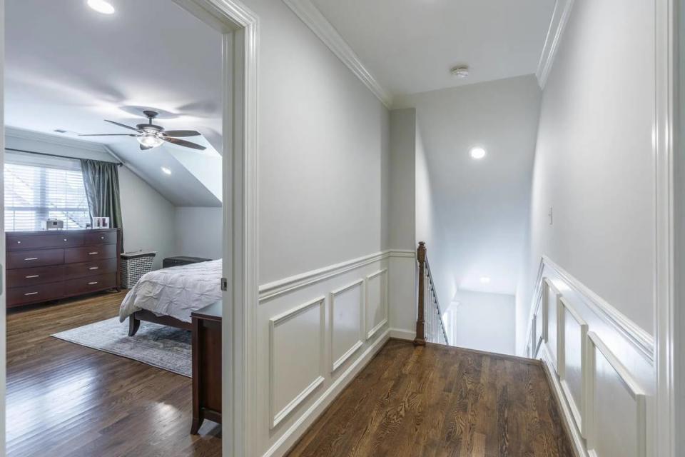 An upstairs bedroom at 403 Queensway Drive.