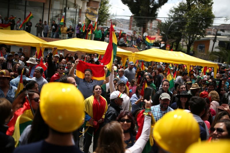 Protest against Bolivia's President Evo Morales in La Paz