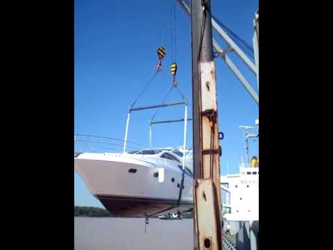 Crane drops a boat and it does not float