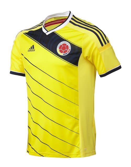 Adidas Colombia World Cup 2014 Football Shirt