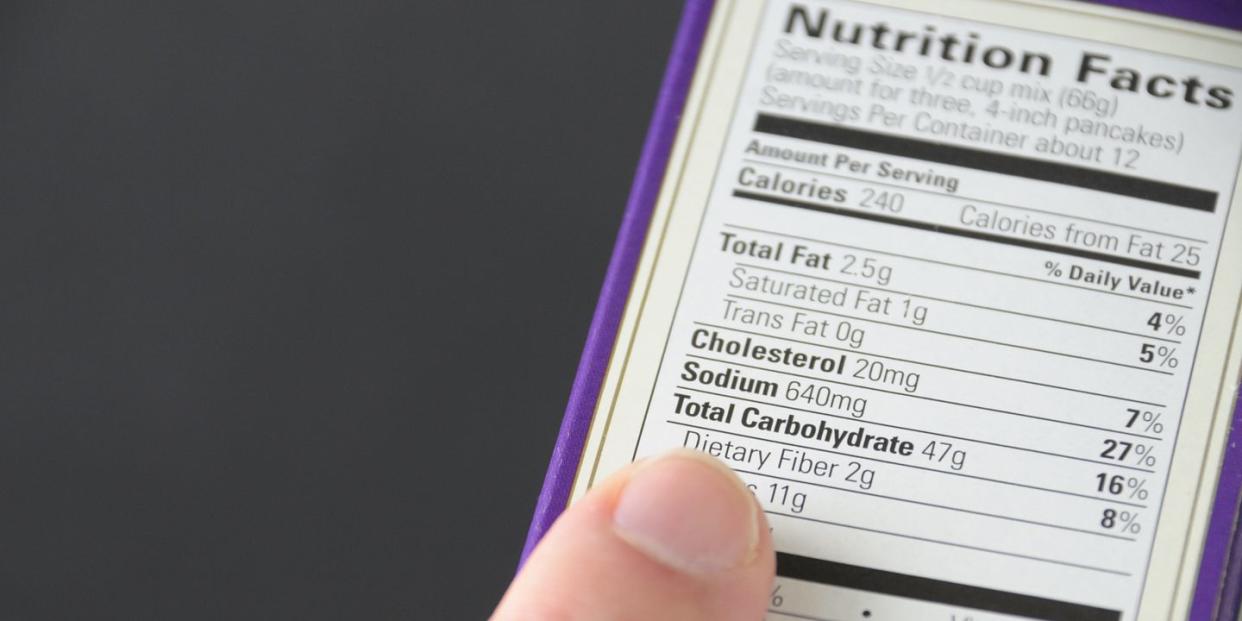 nutrition label, how to read nutrition labels