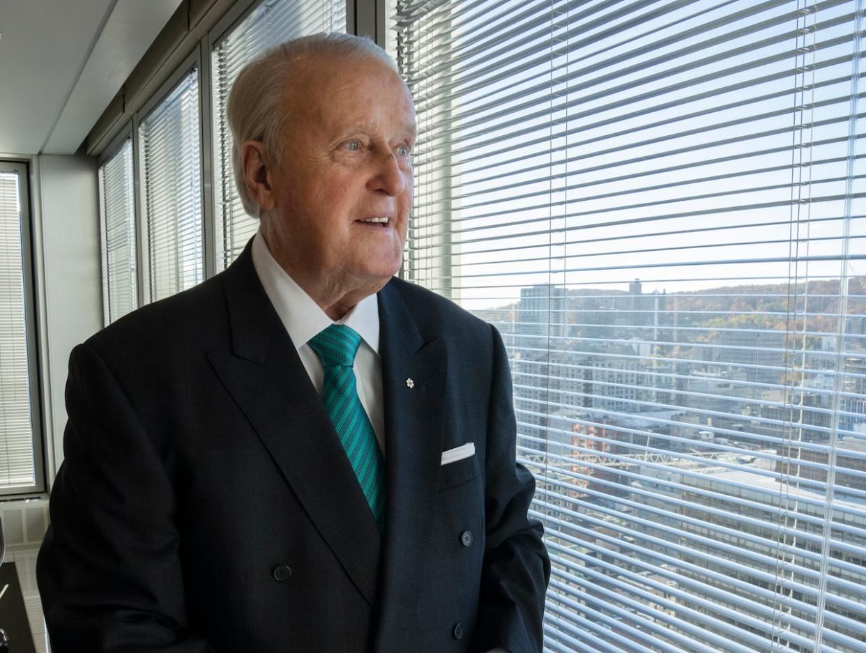 Former prime minister Brian Mulroney poses for a photo after an interview in Montreal, on Oct. 25, 2022.  (Ryan Remiorz/The Canadian Press - image credit)