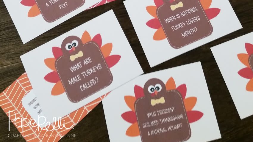 thanksgiving trivia cards thanksgiving games