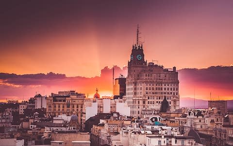 Sunset in Madrid - Credit: Monica Garcia/Monica Garcia