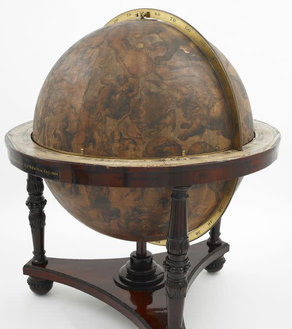 You can explore the night sky through this celestial globe using AR technology.