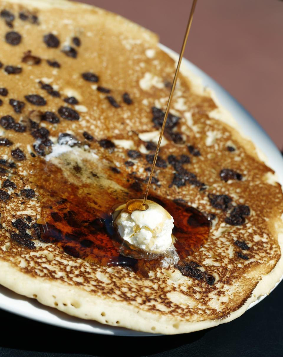 The chocolate chip pancake at Steve's Diner  in Penfield.