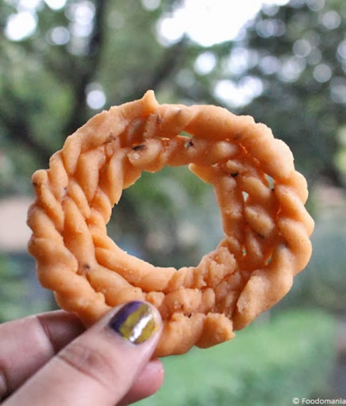 <p>Foodomania</p><p>This does take some skill and practice, but this hand-rolled and twisted rice flour snack is a treat to the eyes and tongue!</p><p><strong>Get the recipe: <a href="https://foodomania.com/kai-murukku/" rel="nofollow noopener" target="_blank" data-ylk="slk:Hand-rolled Murukku;elm:context_link;itc:0;sec:content-canvas" class="link ">Hand-rolled Murukku</a></strong></p>