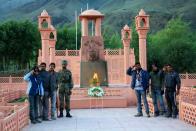 A memorial to the heroes of Operation Vijay in Drass, which played a major role in the Kargil War of 1999