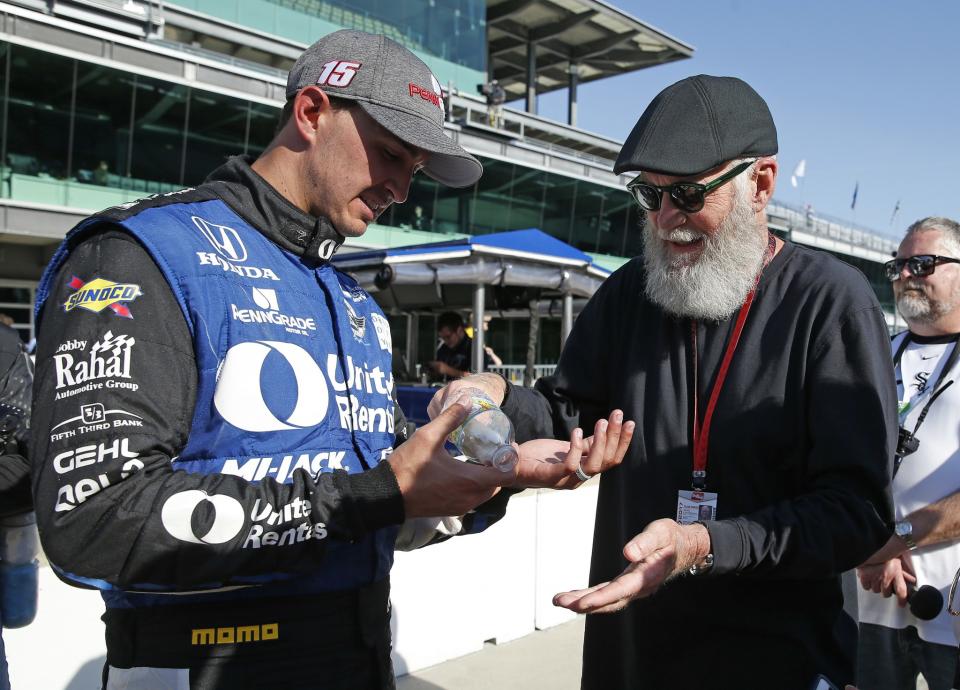 David Letterman am 13. Mai bei einem Indycar-Rennen in Indianapolis. (Bild: AP Photo)