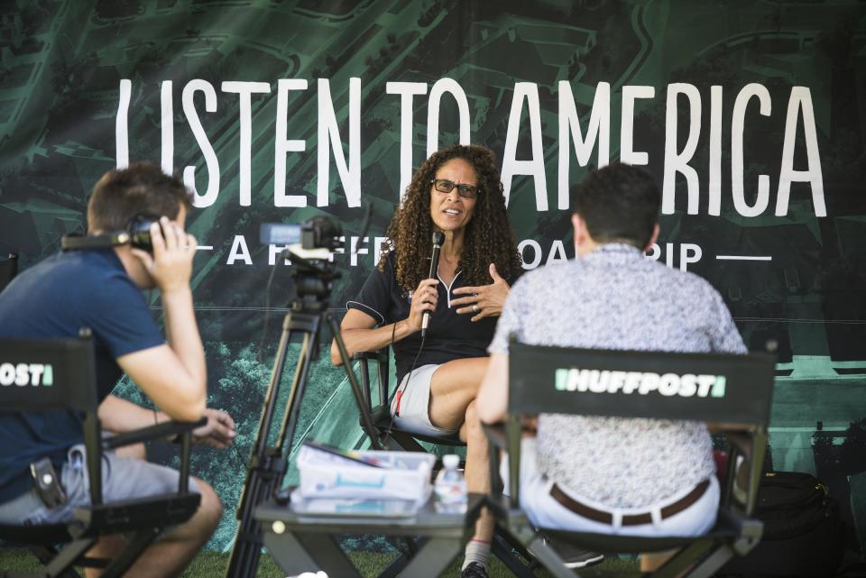 Deanna Lewis is interviewed during HuffPost's visit to Tucson.