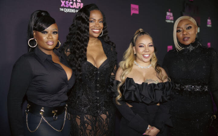 amika Scott, Kandi Burruss Tucker, Tiny Harris and Latocha Scott-Bivens