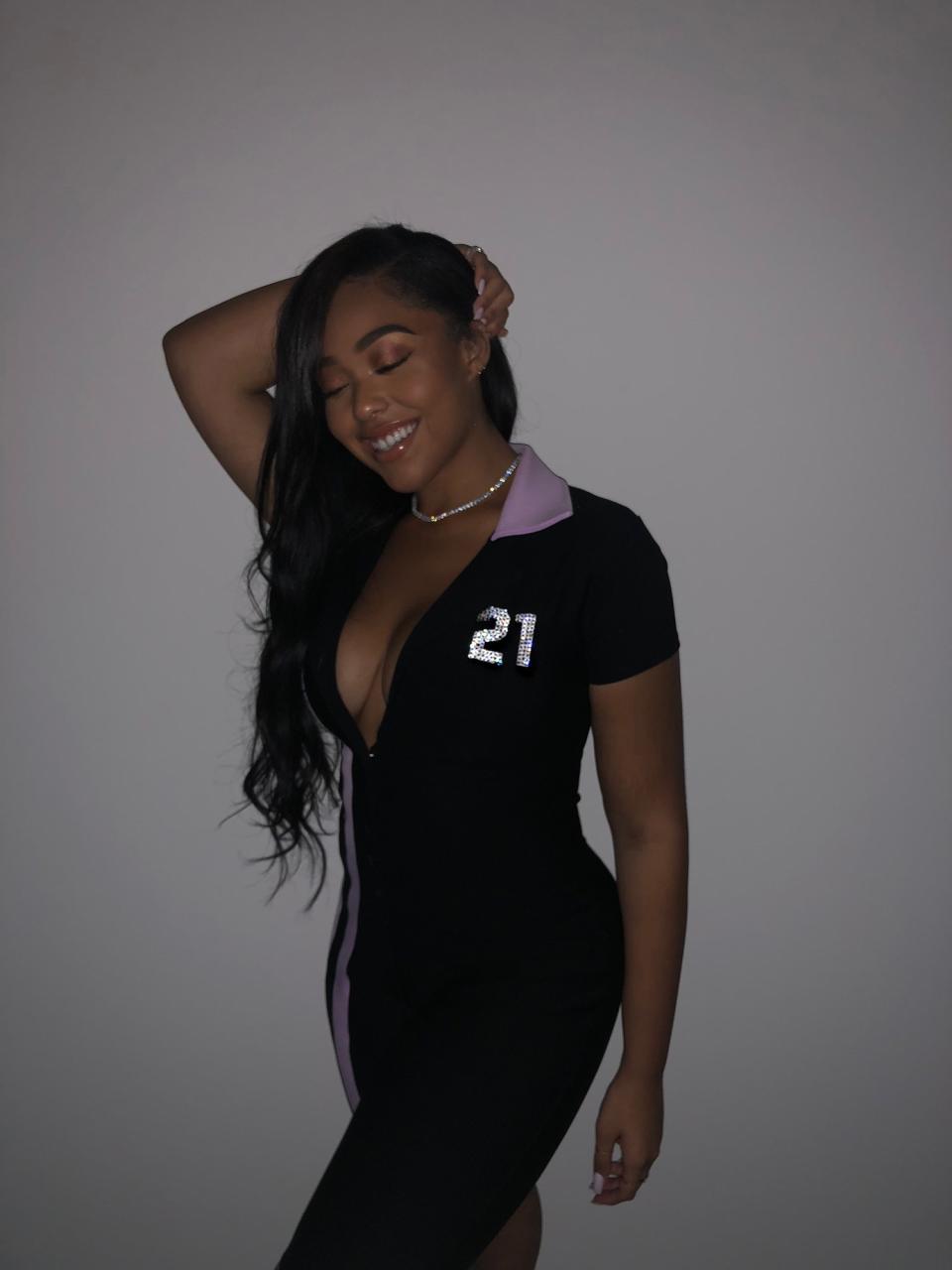 Affordable, accessible, and size inclusive, the model previews her new range of athletic essentials.