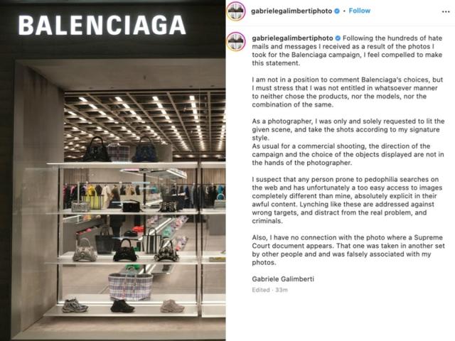 Balenciaga creative director Demna issues apology amid campaign ad scandal:  'I need to learn from this