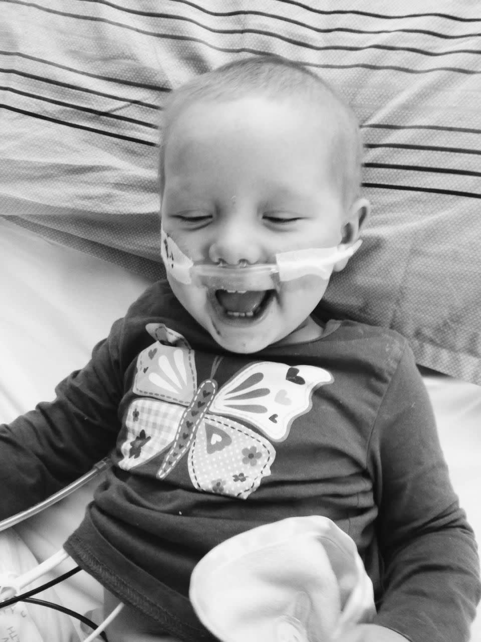 Brave Evie suffered a third relapse in January this year. Photo: Supplied
