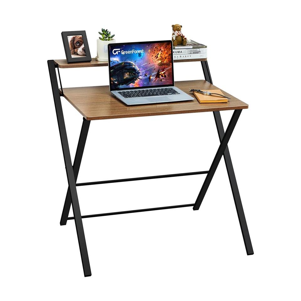 GreenForest Small Folding Desk No Assembly Required