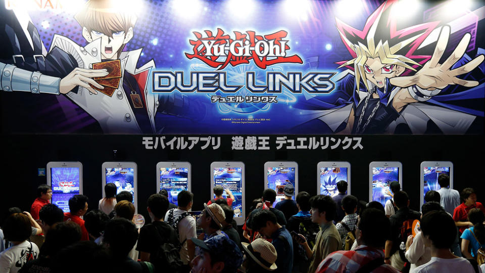 Jugadores de Yu-Gi-Oh! en el Tokyo Game Show de 2016