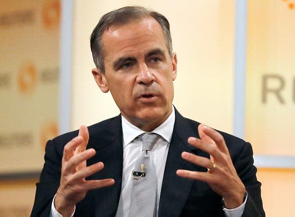 Bank of England Governor Mark Carney thinks hiking rates is a gamble: Getty Images