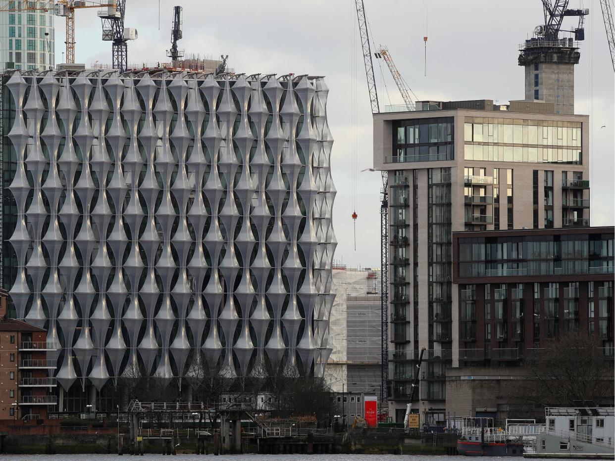 Construction continues at the new U.S. Embassy and diplomatic quarter in London: Dan Kitwood/Getty Images