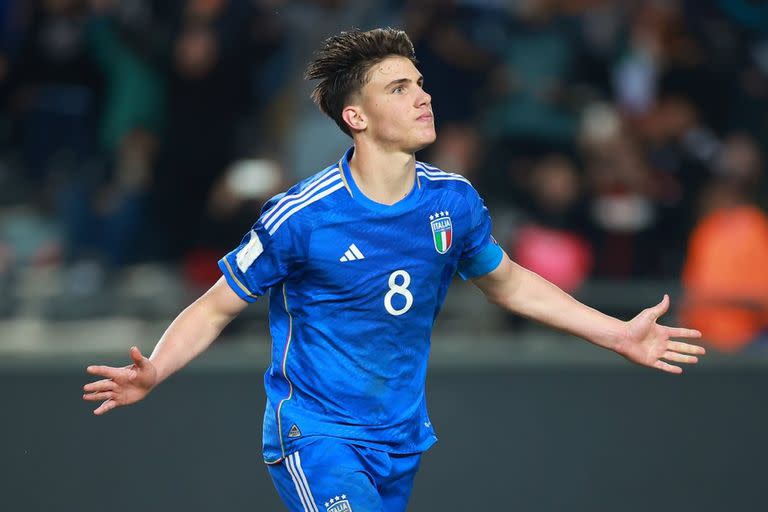 Cesare Casadei sobresale en el Mundial Sub 20: es el goleador y su Italia está en las semifinales; enfrenta a Corea del Sur