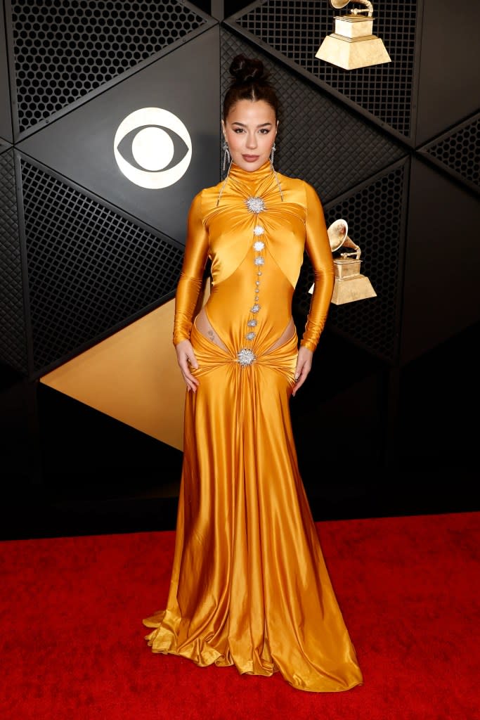 Tessa Brooks attends the 66th GRAMMY Awards at Crypto.com Arena on February 04, 2024 in Los Angeles, California.