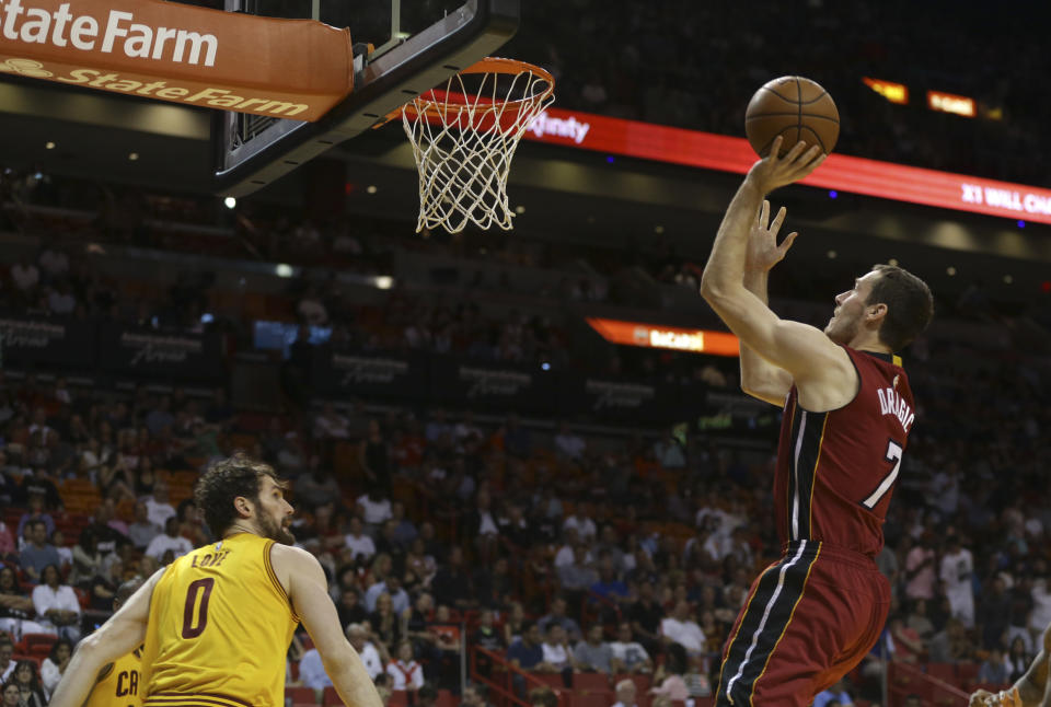 Heat guard Goran Dragic will replace injured Cavaliers forward Kevin Love in the All-Star Game on Feb. 18. (AP)