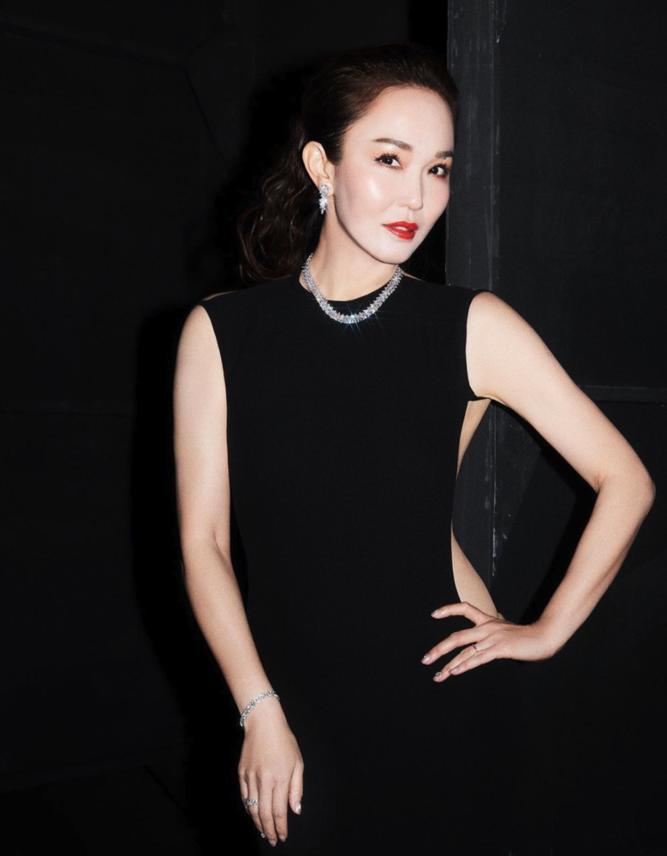 Actress Fann Wong wore a backless Valentino gown from the Spring/Summer 2023 Unboxing Collection and she chose to wear Tiffany & Co. jewellery. (PHOTO: Fann Wong/Instagram)