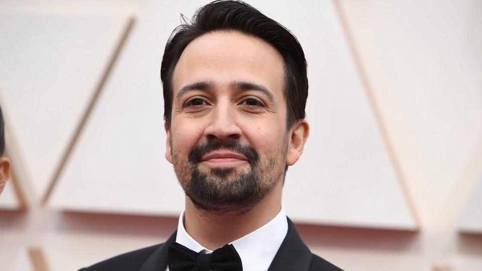 Mandatory Credit: Photo by Jordan Strauss/Invision/AP/Shutterstock (10552447rf)Lin-Manuel Miranda arrives at the Oscars, at the Dolby Theatre in Los Angeles92nd Academy Awards - Arrivals, Los Angeles, USA - 09 Feb 2020.