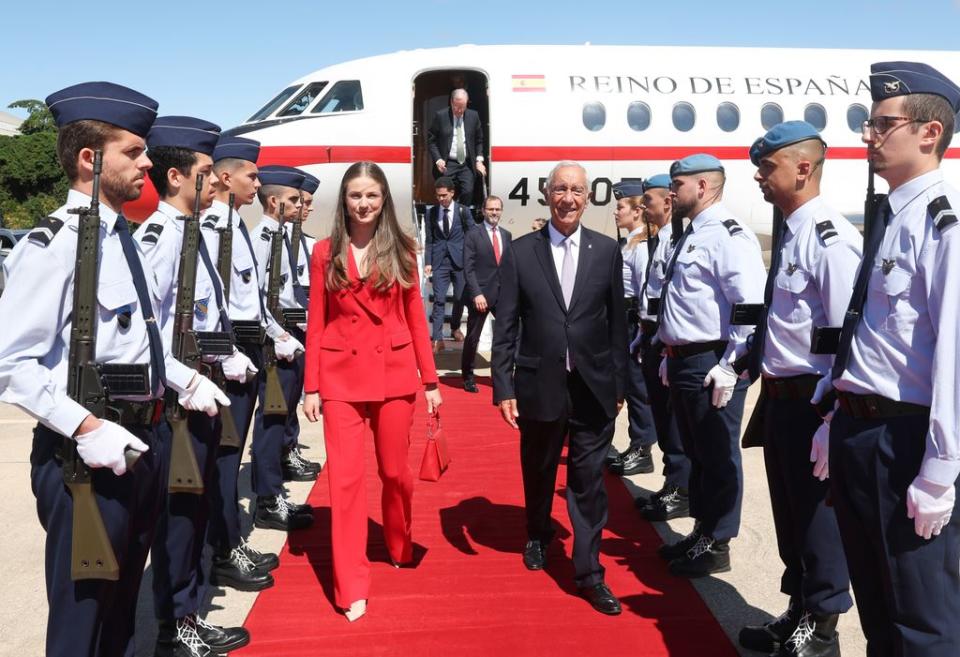 La princesa Leonor con el presidente de la República, Marcelo Rebelo de Sousa, visita Portugal en su primer viaje oficial al extranjero, julio 2024