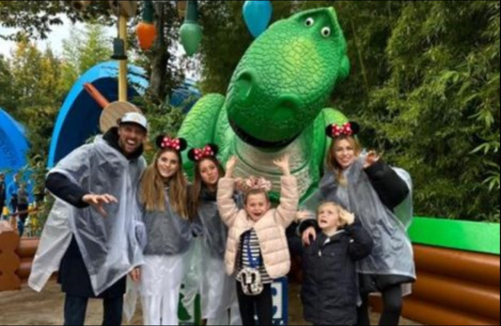 Peter Crouch and Abbey Clancy took their kids on a magical trip to Disneyland Paris credit:Bang Showbiz