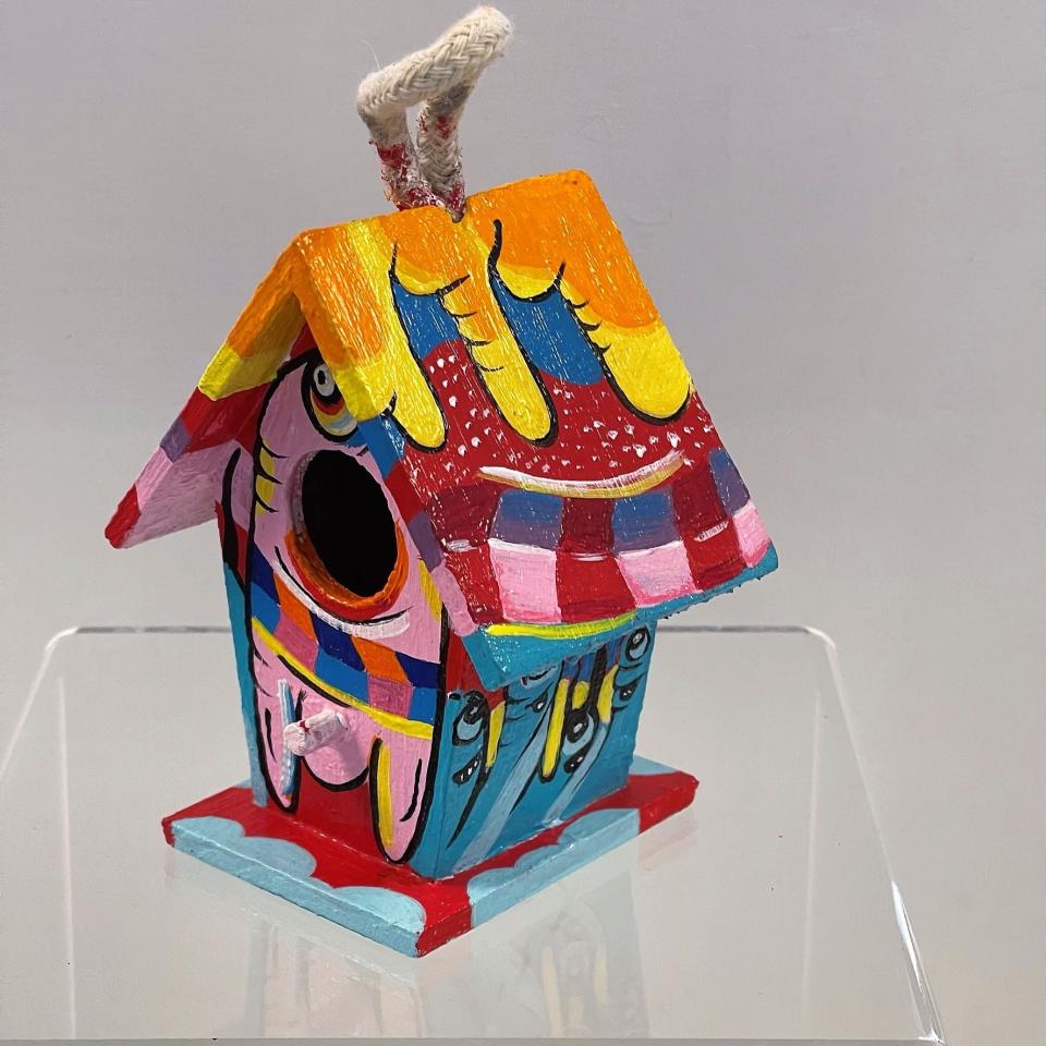 To celebrate Pride month and National Coming Out Day on Oct. 11, Location Gallery asked LGBTQIA+ artists from Savannah to contribute birdhouses to their Love Shax exhibition. This birdhouse was designed by Maxx Feist.