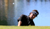 ATLANTA, GA - SEPTEMBER 23: Bubba Watson plays a shot on the second hole during the final round of the TOUR Championship by Coca-Cola at East Lake Golf Club on September 23, 2012 in Atlanta, Georgia. (Photo by Sam Greenwood/Getty Images)