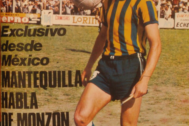 Eduardo Solari en la tapa de la revista El Gráfico de 1973 cuando era jugador de Rosario Central