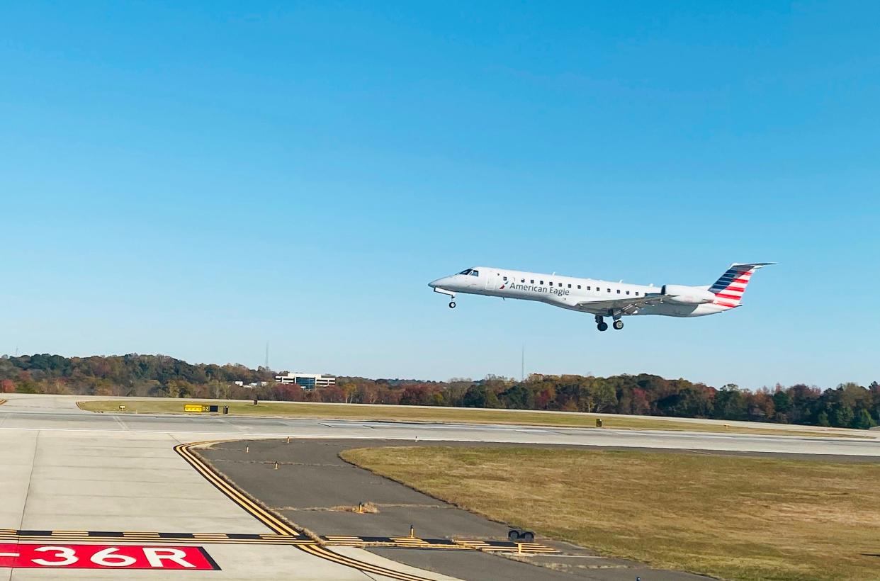 FILE - Athens-Ben Epps Airport officials want American Airlines to offer flights from Athens to its hub at Charlotte Douglas International Airport.